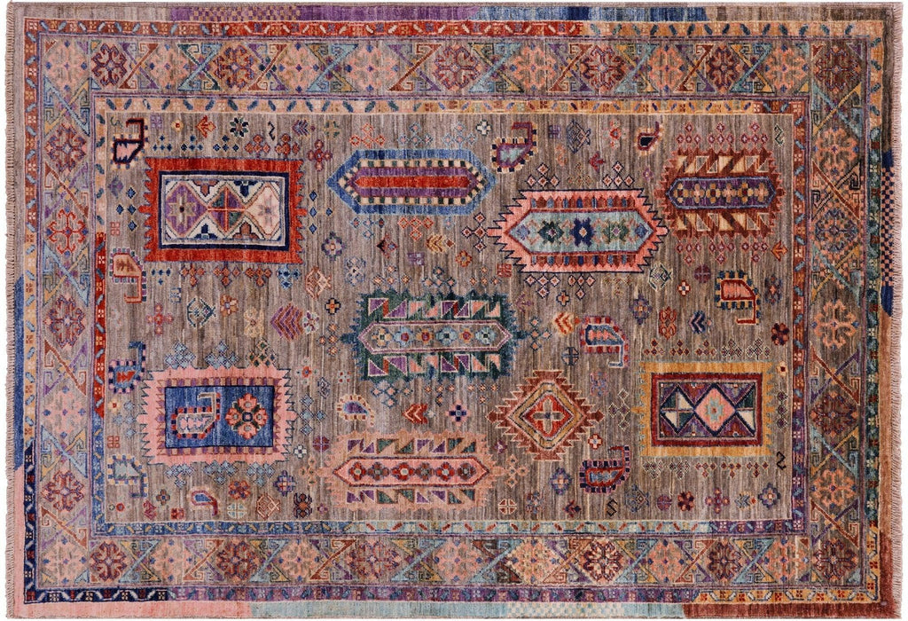 Hand Knotted Tribal Fine Serapi Wool Rug - Manhattan Rugs