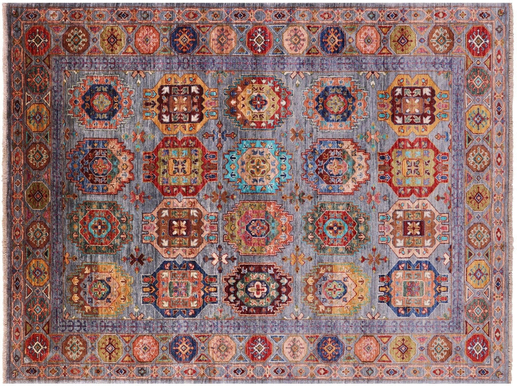 Hand-Knotted Fine Turkmen Ersari Wool Rug - Manhattan Rugs