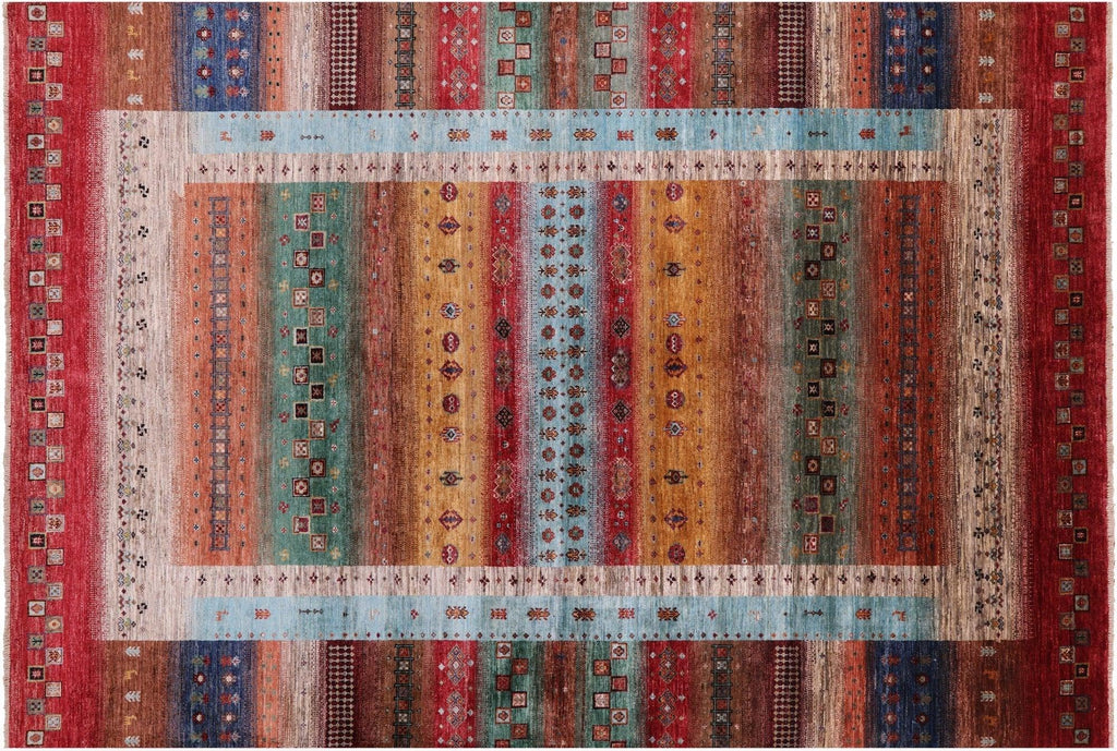 Hand Knotted Tribal Persian Gabbeh Wool Rug - Manhattan Rugs