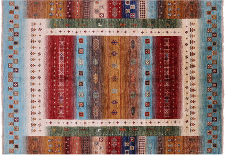 Hand Knotted Tribal Persian Gabbeh Wool Rug - Manhattan Rugs