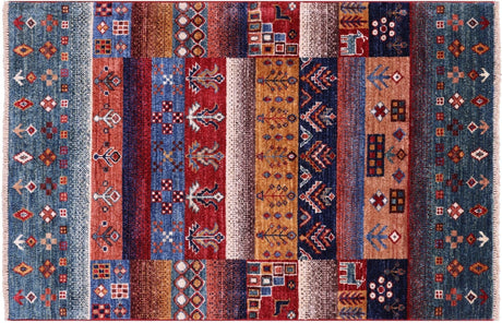Persian Gabbeh Tribal Hand-Knotted Rug - Manhattan Rugs