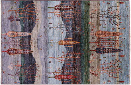 Hand Knotted Tribal Persian Gabbeh Wool Rug - Manhattan Rugs