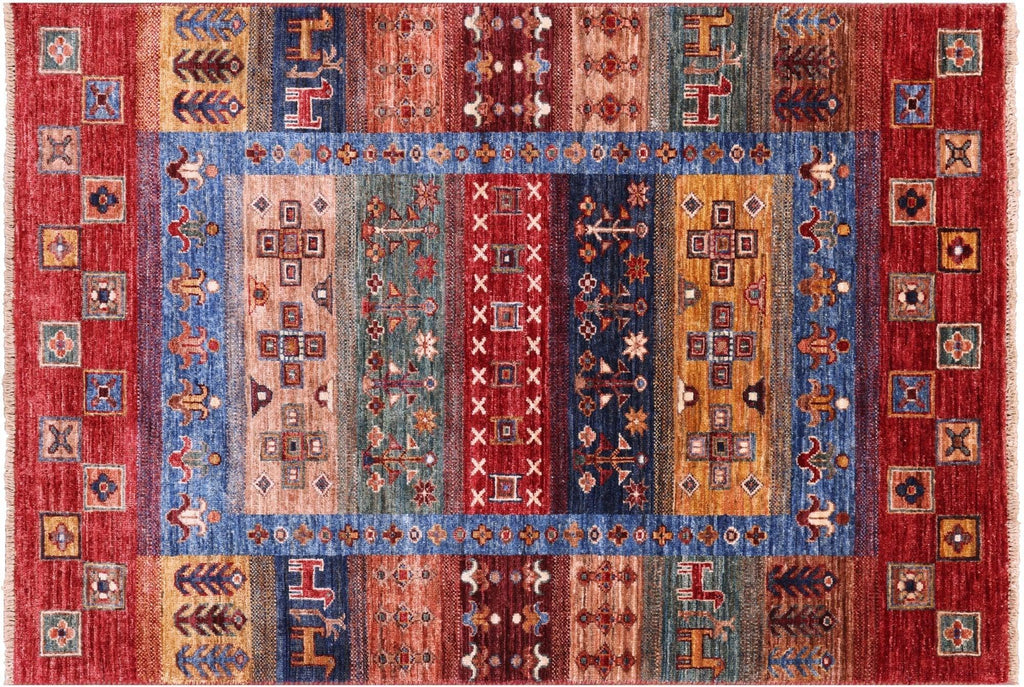 Hand-Knotted Persian Gabbeh Tribal Rug - Manhattan Rugs