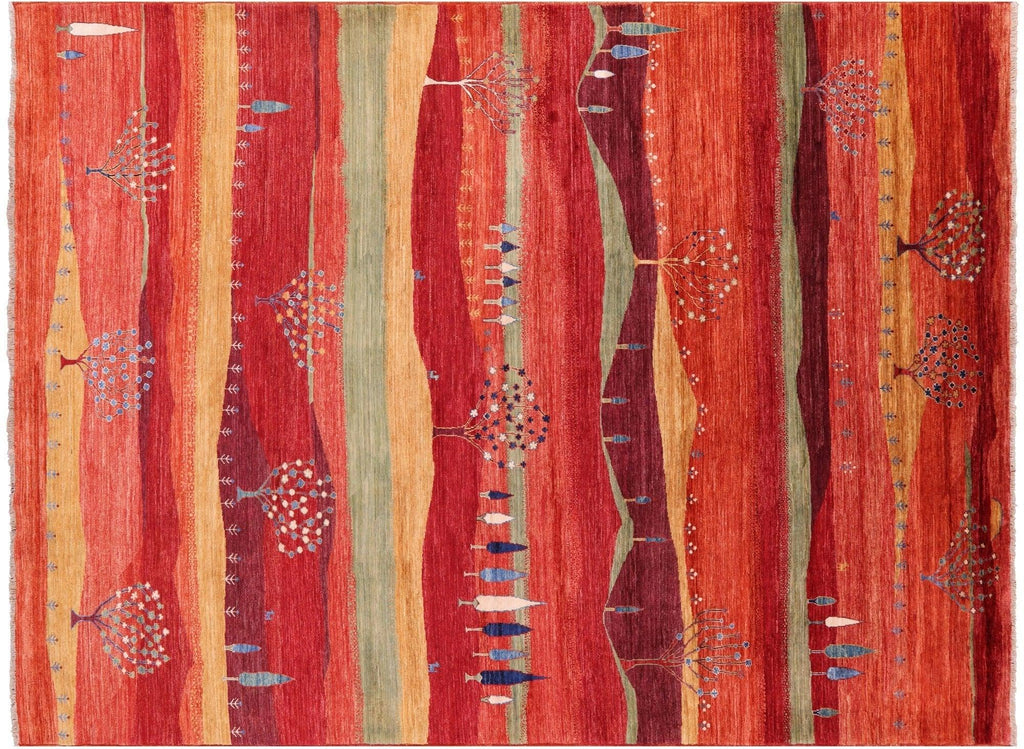 Handmade Tribal Persian Gabbeh Wool Rug - Manhattan Rugs