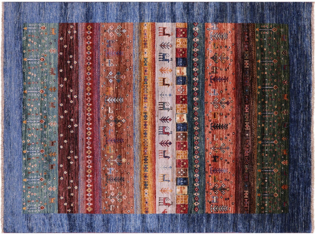 Tribal Persian Gabbeh Handmade Wool Rug - Manhattan Rugs