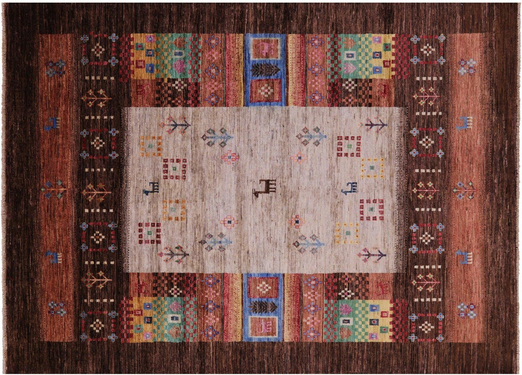 Tribal Persian Gabbeh Handmade Wool Rug - Manhattan Rugs