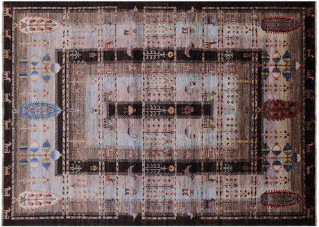Hand-Knotted Tribal Persian Gabbeh Rug - Manhattan Rugs