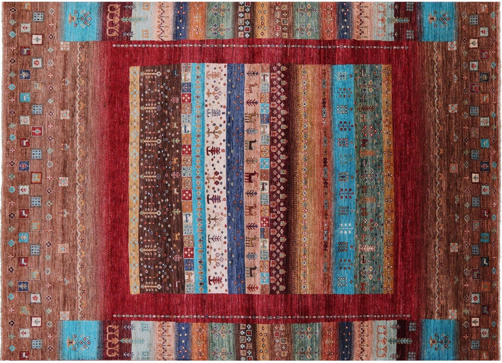 Handmade Tribal Persian Gabbeh Wool Rug - Manhattan Rugs