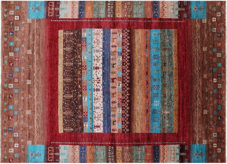 Handmade Tribal Persian Gabbeh Wool Rug - Manhattan Rugs