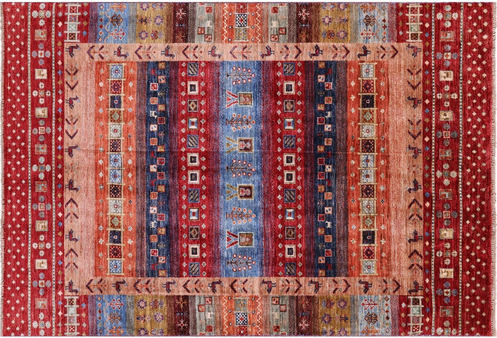 Handmade Persian Gabbeh Tribal Wool Rug - Manhattan Rugs