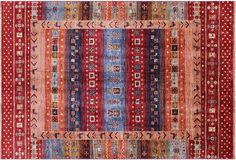 Handmade Persian Gabbeh Tribal Wool Rug - Manhattan Rugs