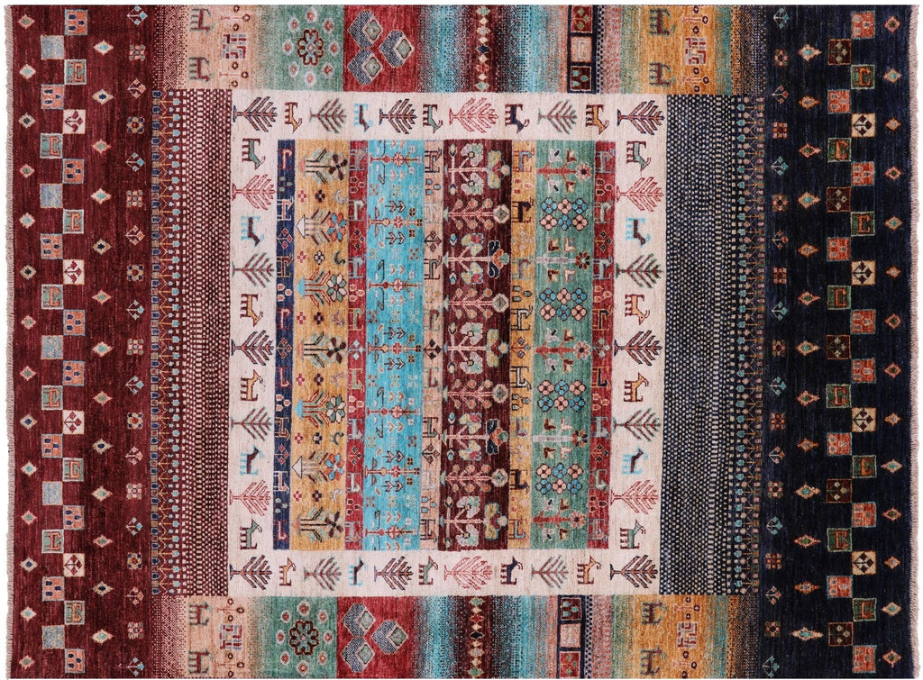 Persian Gabbeh Tribal Hand Knotted Wool Rug - Manhattan Rugs