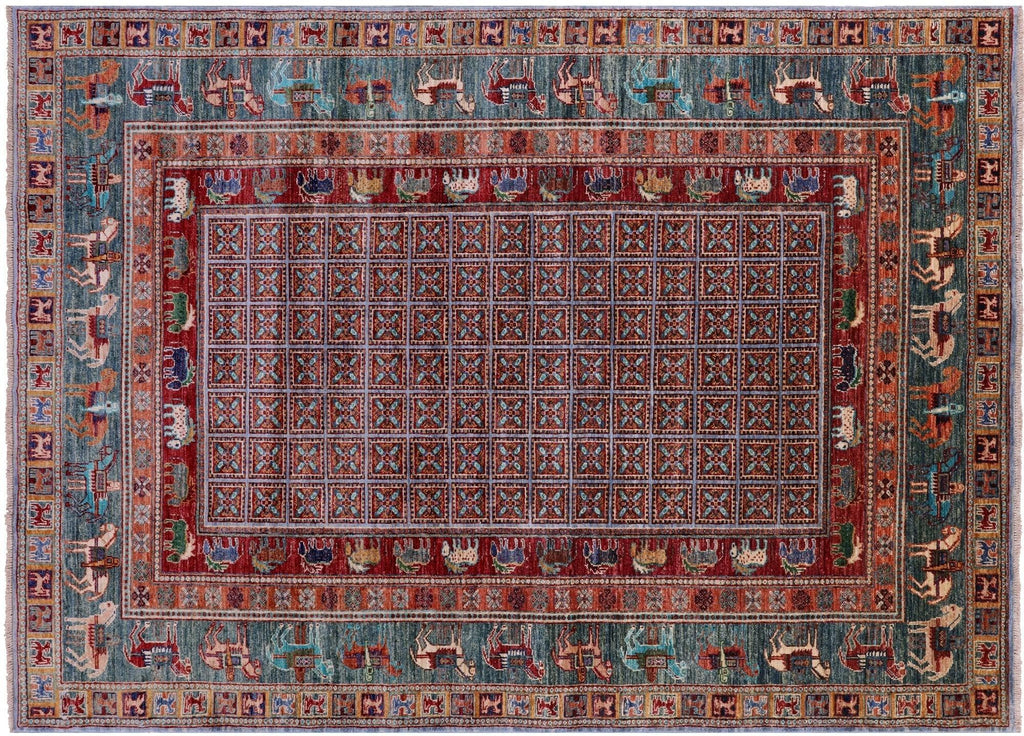 Antiqued Pazyryk Historical Design Hand-Knotted Rug - Manhattan Rugs