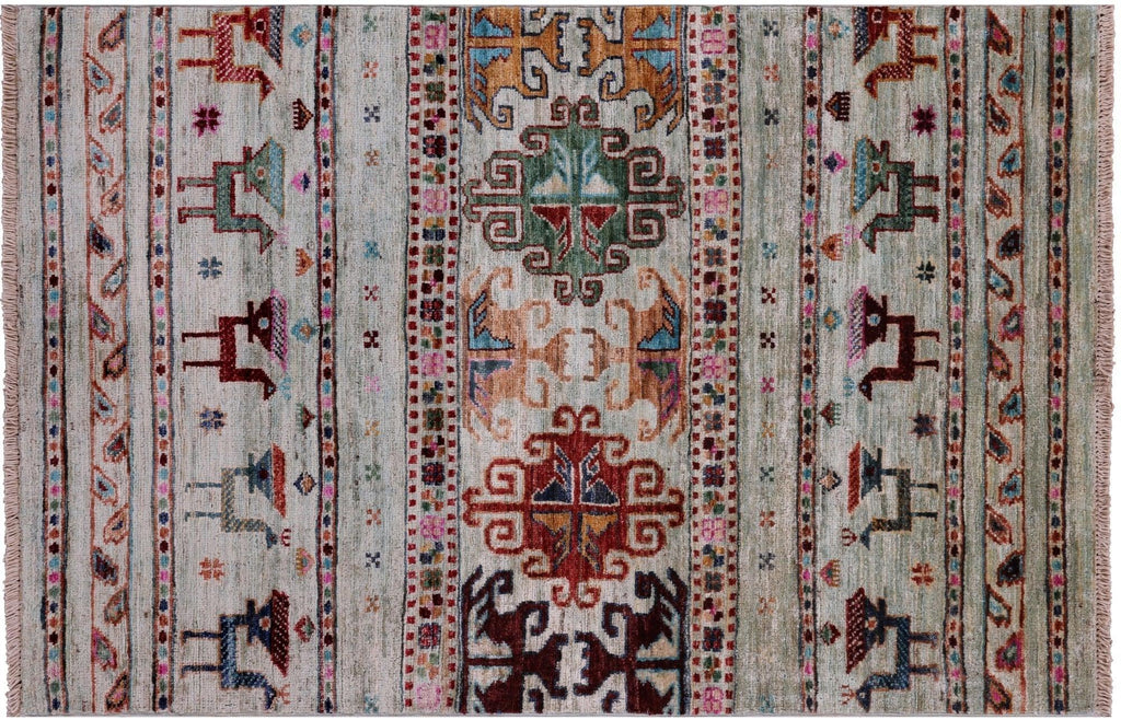 Tribal Persian Gabbeh Hand Knotted Rug - Manhattan Rugs