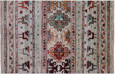 Tribal Persian Gabbeh Hand Knotted Rug - Manhattan Rugs
