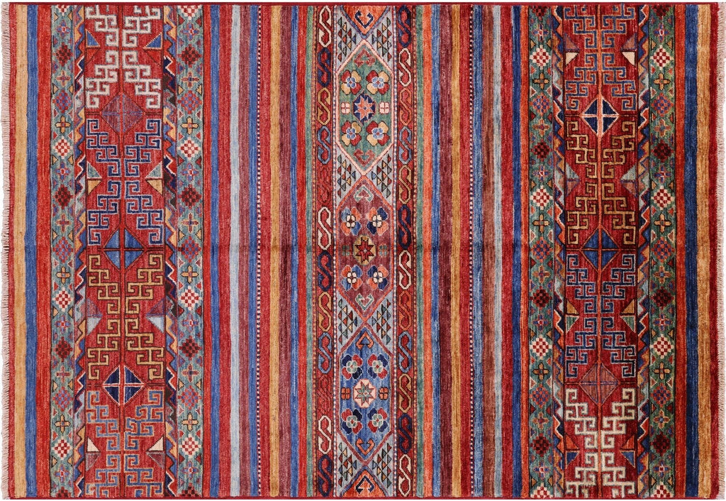 Khorjin Super Kazak Hand Knotted Wool Rug - Manhattan Rugs