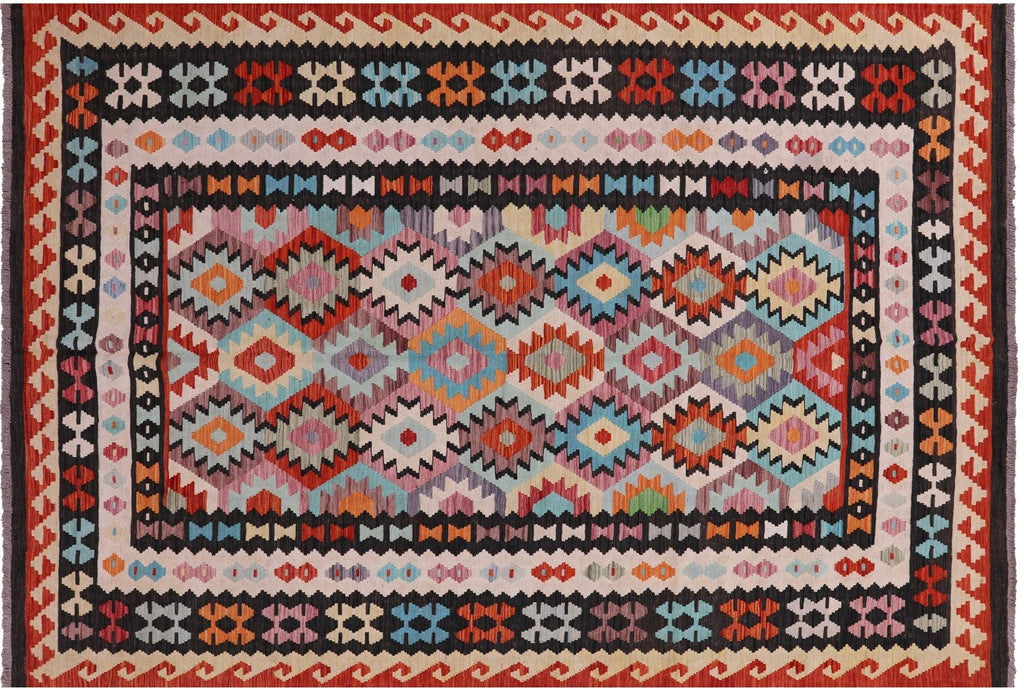 Flat Weave Kilim Reversible Wool On Wool Rug - Manhattan Rugs