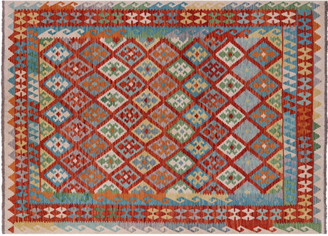Kilim Flat Weave Reversible Wool On Wool Rug - Manhattan Rugs
