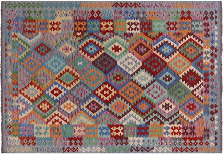 Flat Weave Kilim Reversible Wool On Wool Rug - Manhattan Rugs