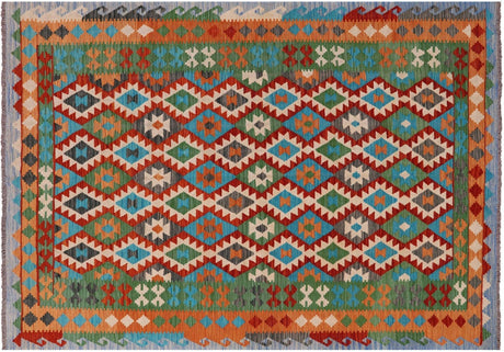 Reversible Kilim Flat Weave Wool On Wool Rug - Manhattan Rugs