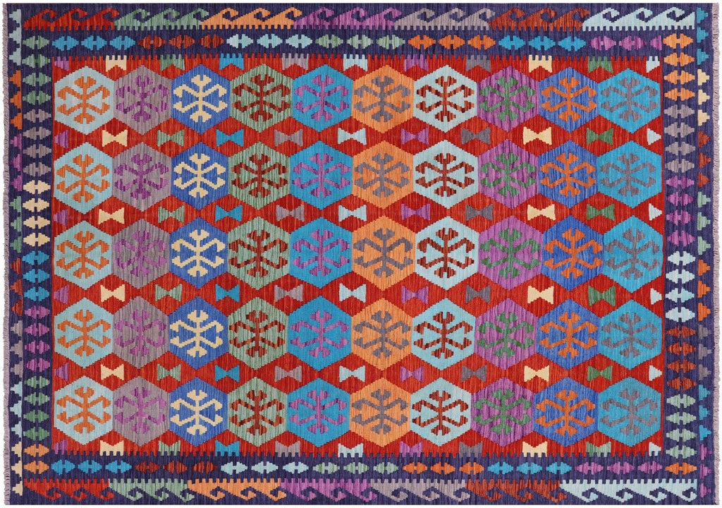 Wool On Wool Reversible Kilim Flat Weave Rug - Manhattan Rugs