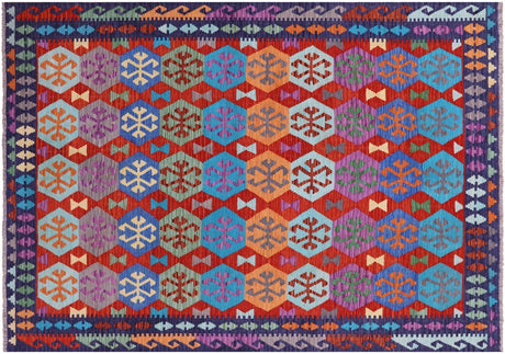 Wool On Wool Reversible Kilim Flat Weave Rug - Manhattan Rugs