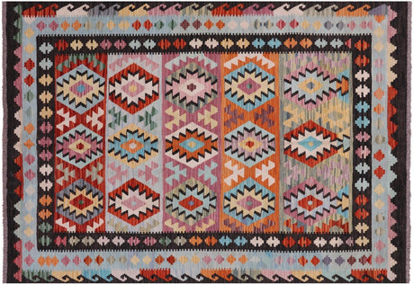 Wool On Wool Kilim Flat Weave Reversible Rug - Manhattan Rugs