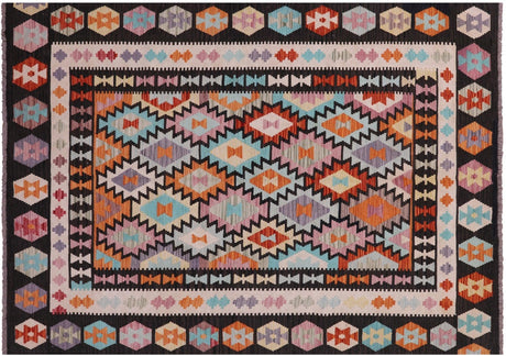 Reversible Wool On Wool Kilim Flat Weave Rug - Manhattan Rugs