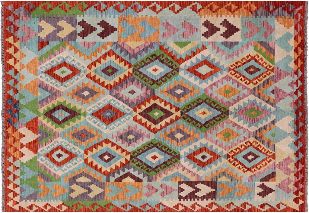 Wool On Wool Kilim Flat Weave Reversible Rug - Manhattan Rugs