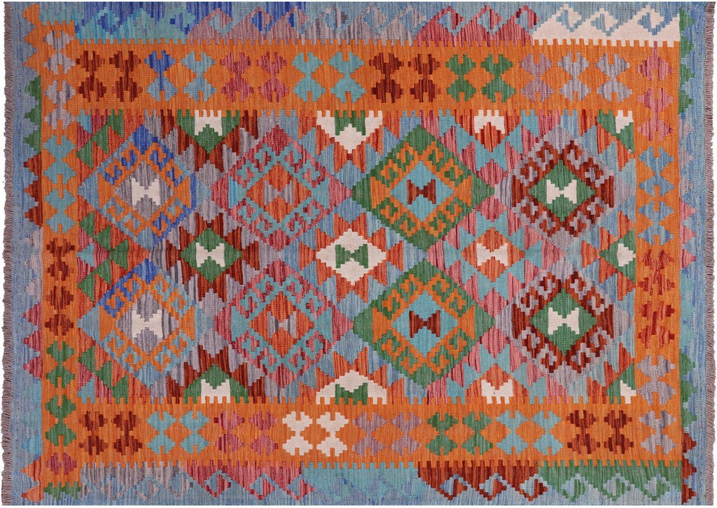 Wool On Wool Reversible Kilim Flat Weave Rug - Manhattan Rugs