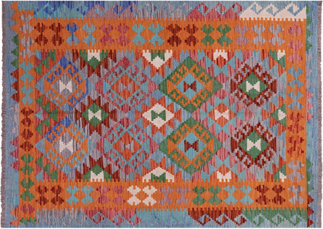 Wool On Wool Reversible Kilim Flat Weave Rug - Manhattan Rugs