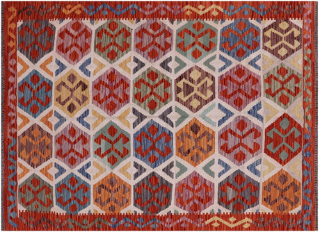 Flat Weave Kilim Wool On Wool Reversible Rug - Manhattan Rugs