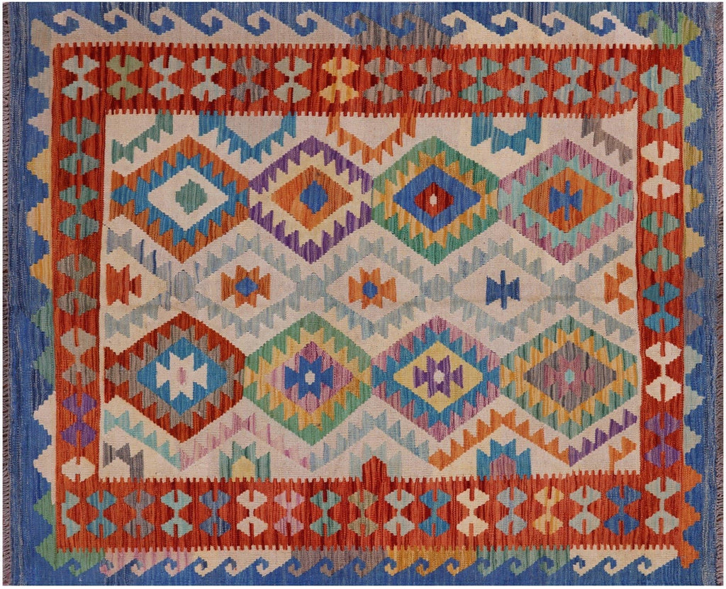 Flat Weave Kilim Wool On Wool Reversible Rug - Manhattan Rugs