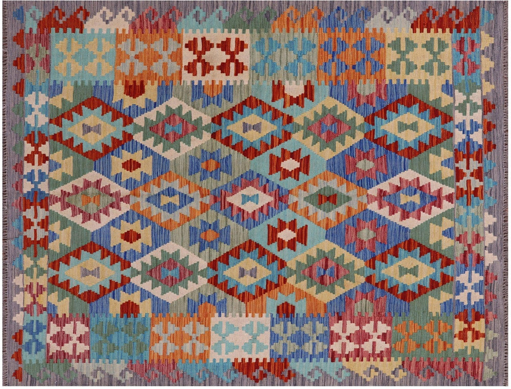 Reversible Wool On Wool Flat Weave Kilim Rug - Manhattan Rugs