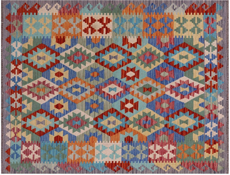 Reversible Wool On Wool Flat Weave Kilim Rug - Manhattan Rugs