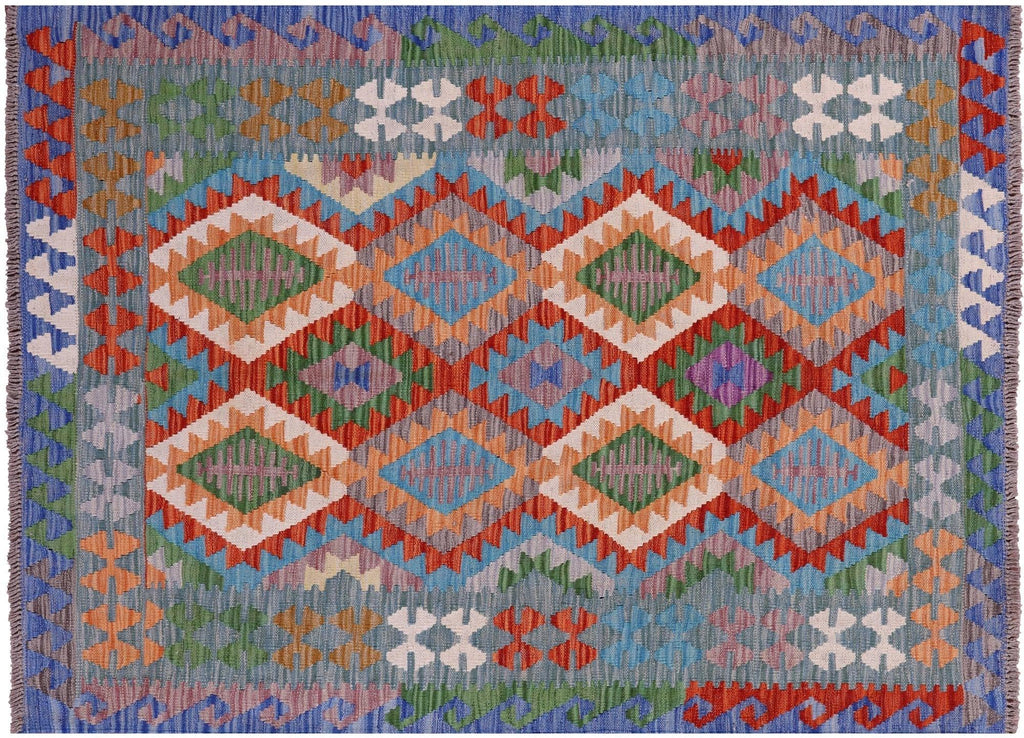 Flat Weave Kilim Reversible Wool On Wool Rug - Manhattan Rugs