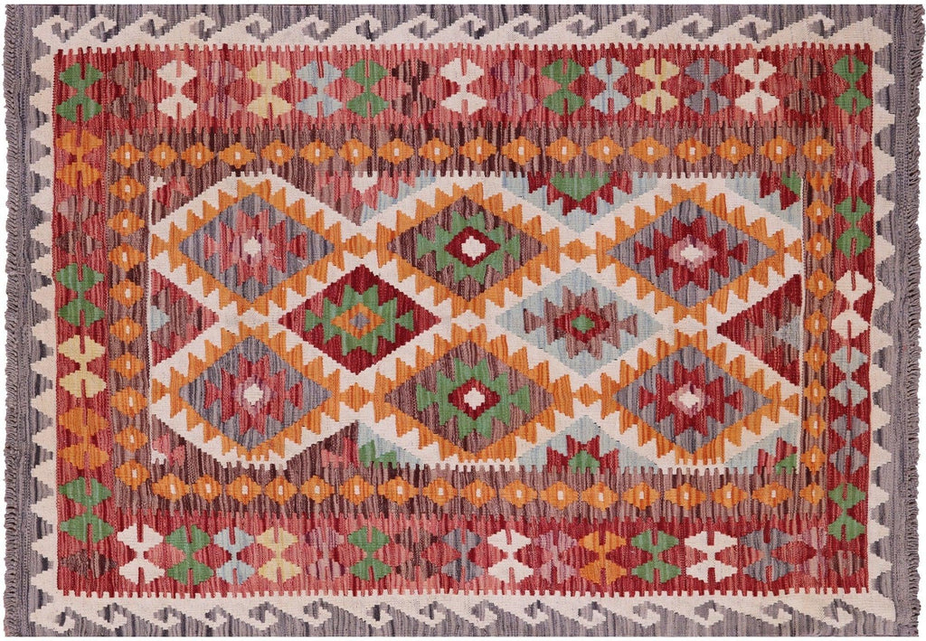 Wool On Wool Reversible Flat Weave Kilim Rug - Manhattan Rugs