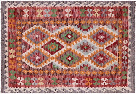Wool On Wool Reversible Flat Weave Kilim Rug - Manhattan Rugs