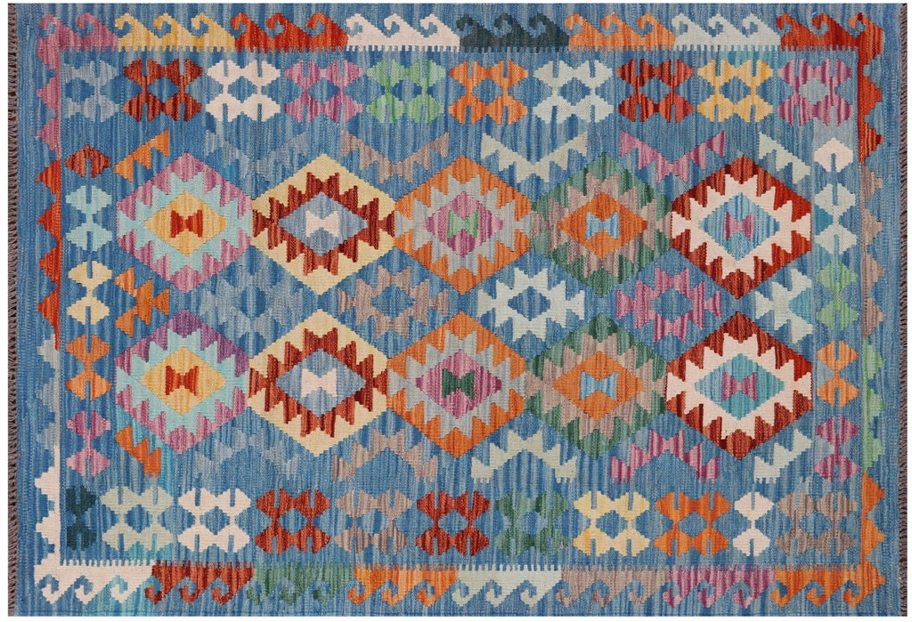 Reversible Flat Weave Kilim Wool On Wool Rug - Manhattan Rugs