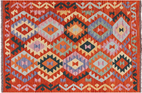 Reversible Kilim Flat Weave Wool On Wool Rug - Manhattan Rugs