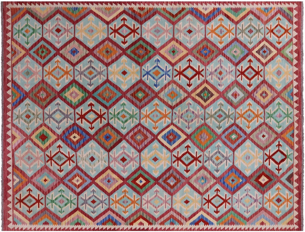 Reversible Wool On Wool Kilim Flat Weave Rug - Manhattan Rugs