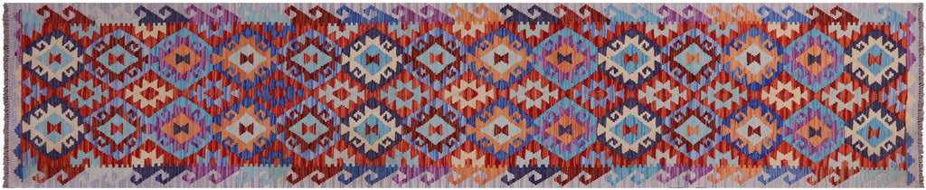 Runner Reversible Kilim Flat Weave Wool On Wool Rug - Manhattan Rugs