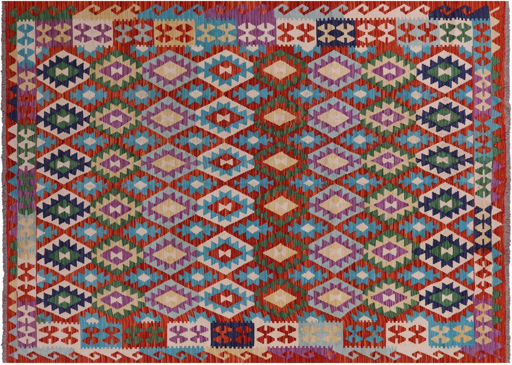 Reversible Wool On Wool Kilim Flat Weave Rug - Manhattan Rugs