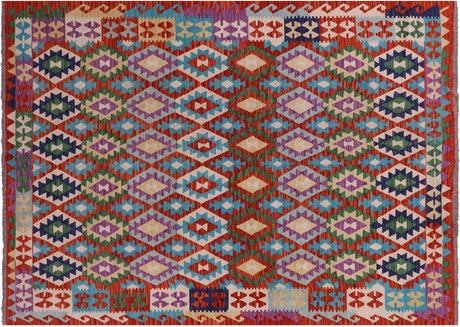 Reversible Wool On Wool Kilim Flat Weave Rug - Manhattan Rugs