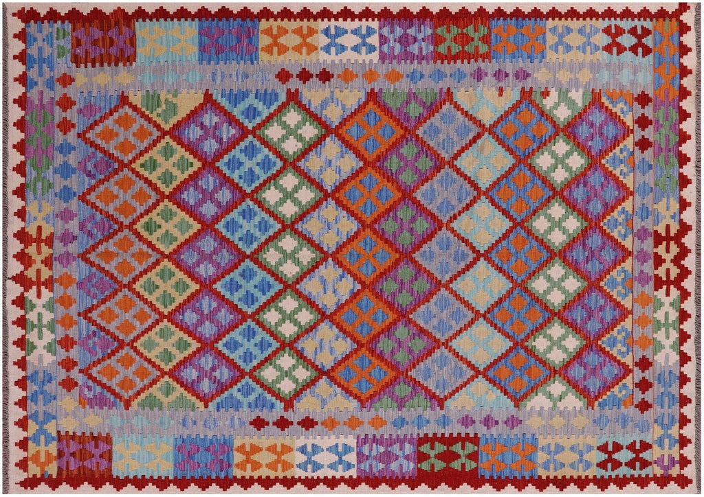 Kilim Flat Weave Reversible Wool On Wool Rug - Manhattan Rugs