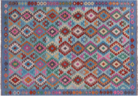 Wool On Wool Kilim Flat Weave Reversible Rug - Manhattan Rugs