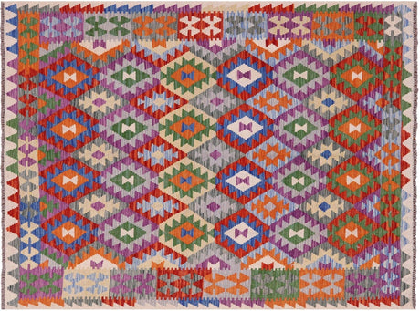 Reversible Kilim Flat Weave Wool On Wool Rug - Manhattan Rugs