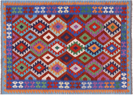 Kilim Flat Weave Reversible Wool On Wool Rug - Manhattan Rugs