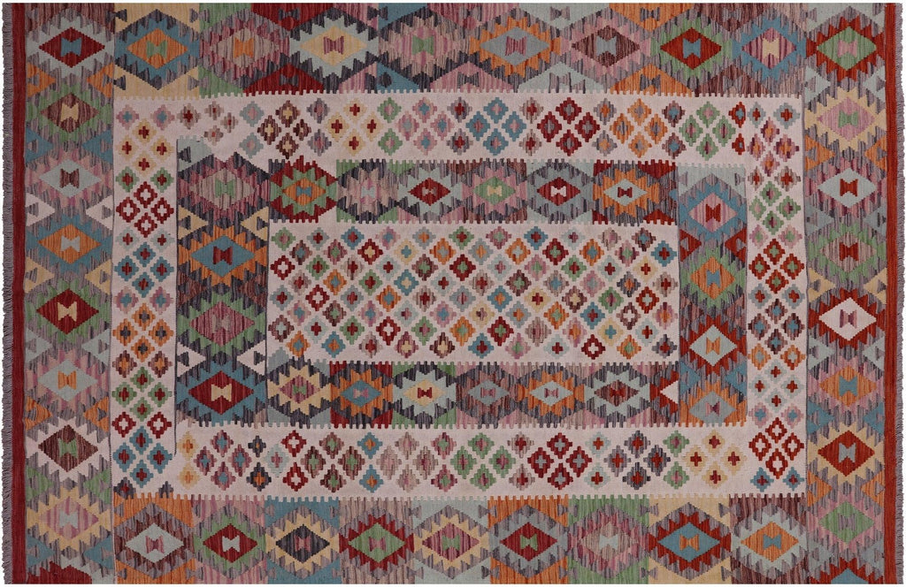 Kilim Flat Weave Reversible Wool On Wool Rug - Manhattan Rugs
