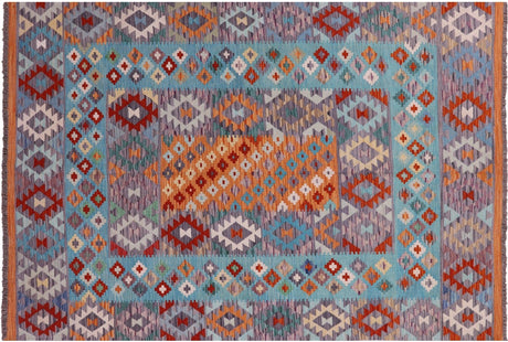 Kilim Flat Weave Reversible Wool On Wool Rug - Manhattan Rugs
